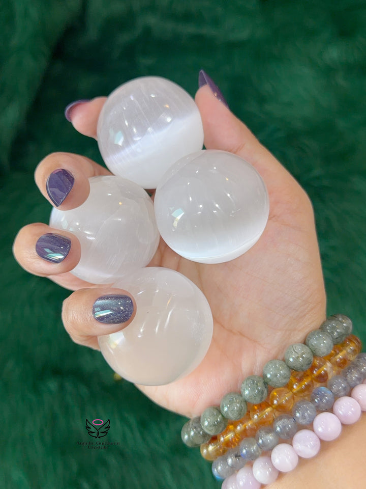 Selenite Sphere Small