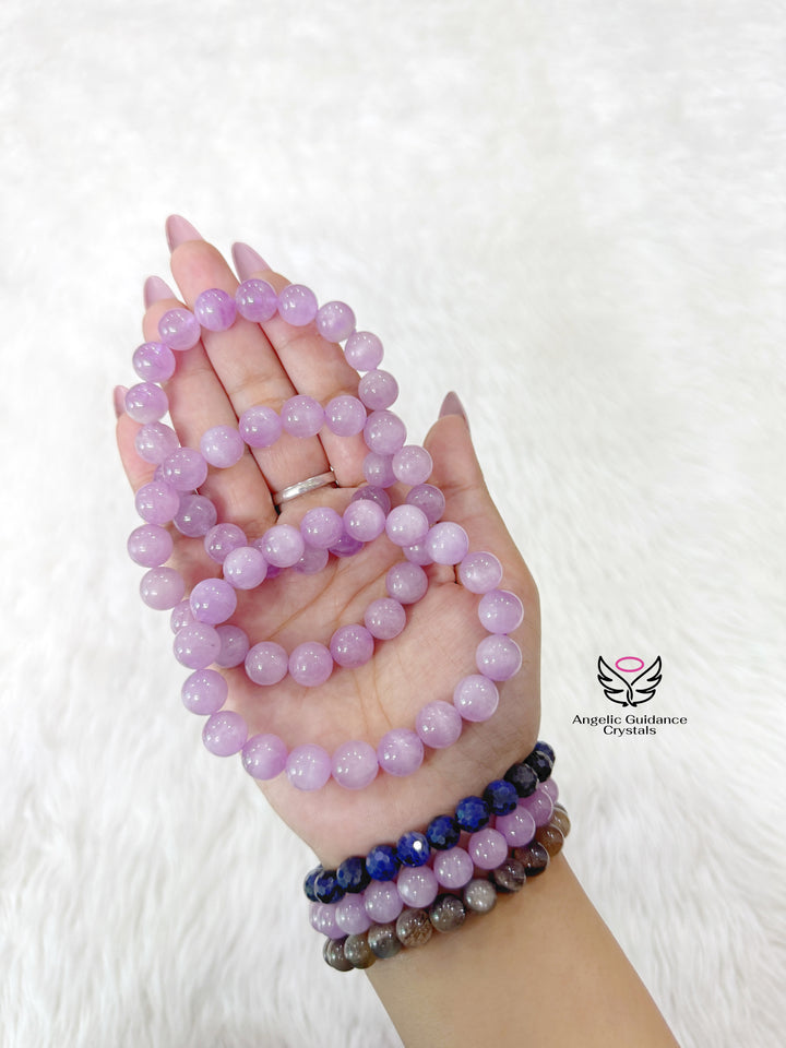 Kunzite Bracelet Aaa 10 mm