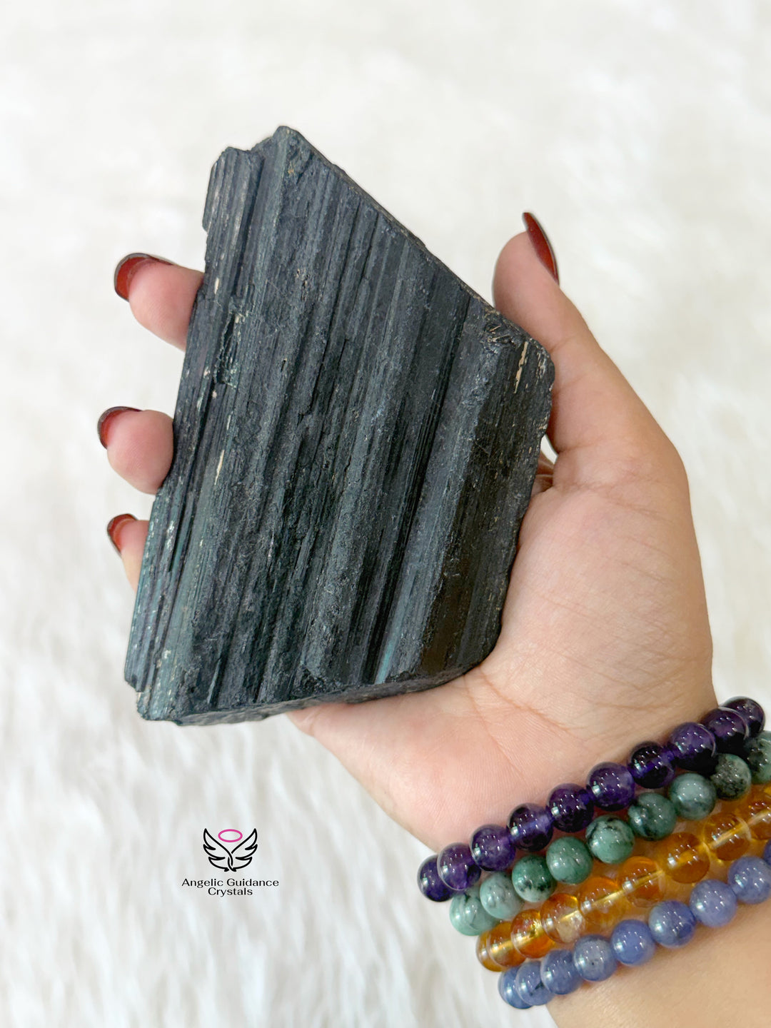 Black Tourmaline Raw Stone XLarge 7