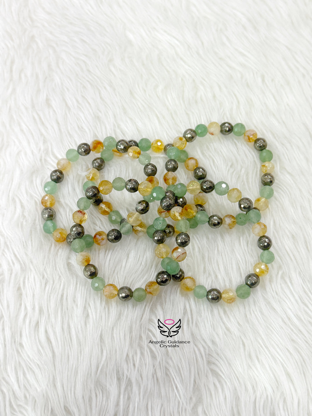 Wealth And Abundance Faceted Bracelet 8mm