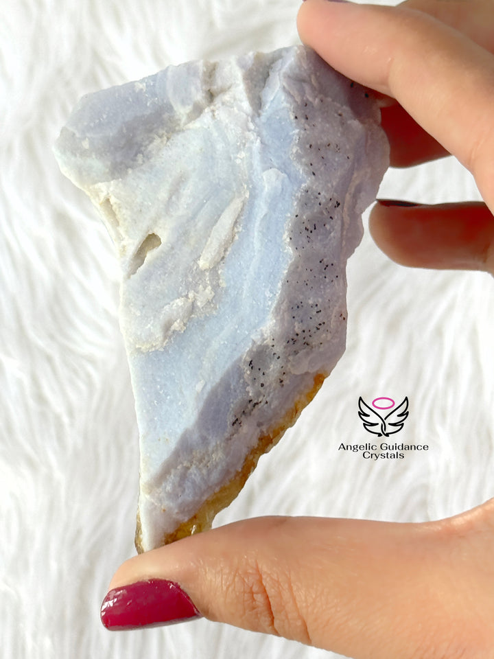 Blue Lace Agate Raw Stone Large