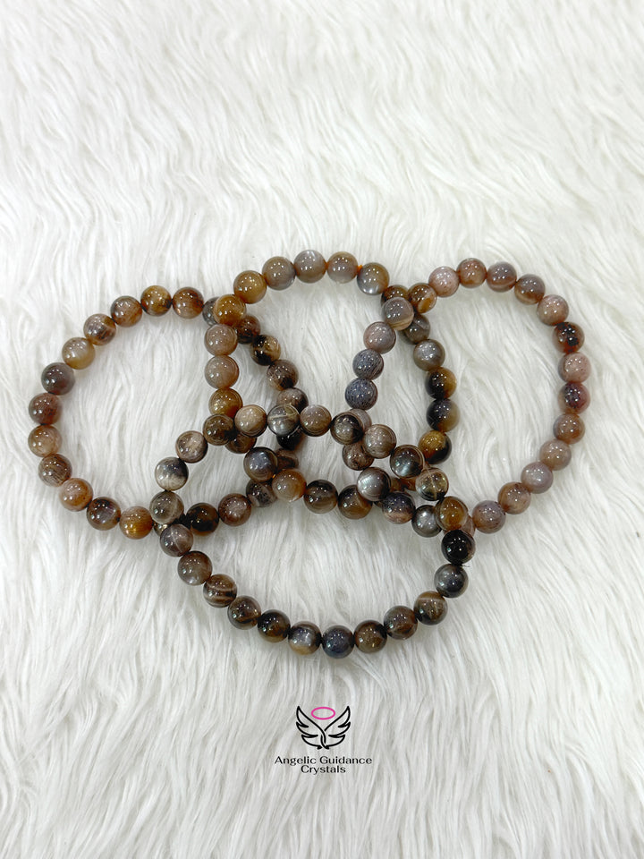 Sun Moonstone Bracelet 8mm