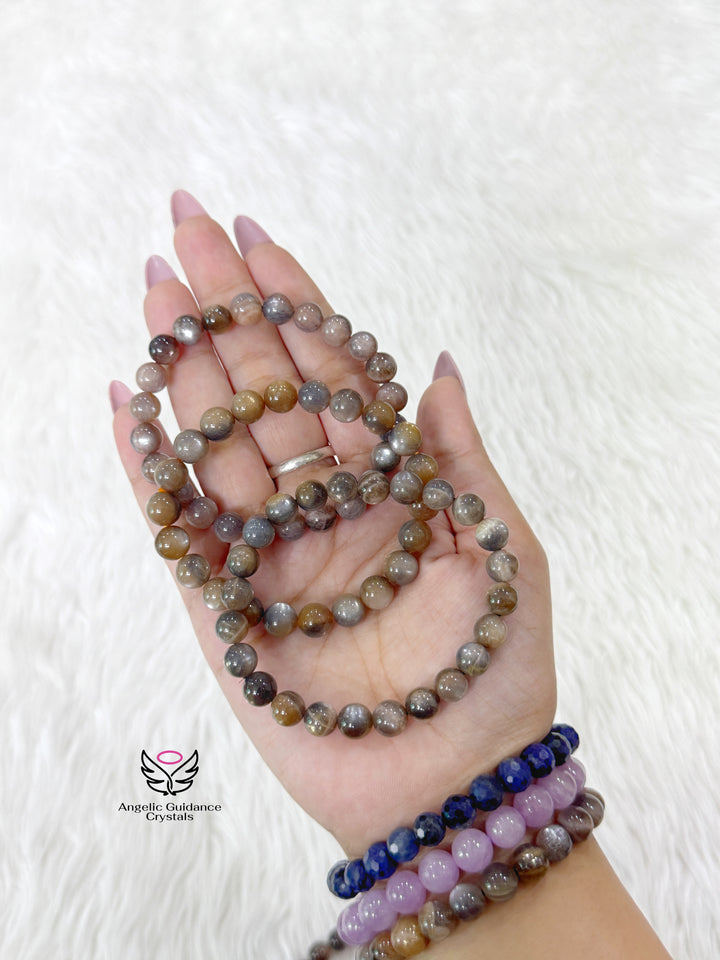 Sun Moonstone Bracelet 8mm