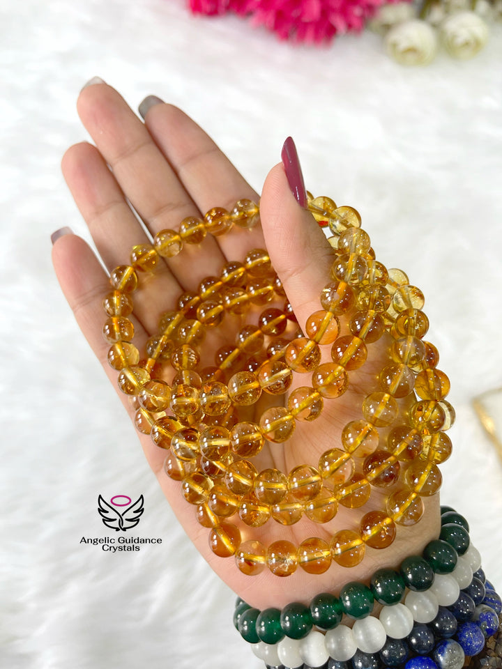 Citrine Round Bracelet AAA