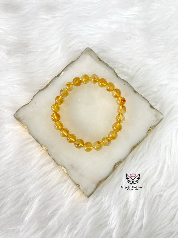 Citrine Round Bracelet AAA