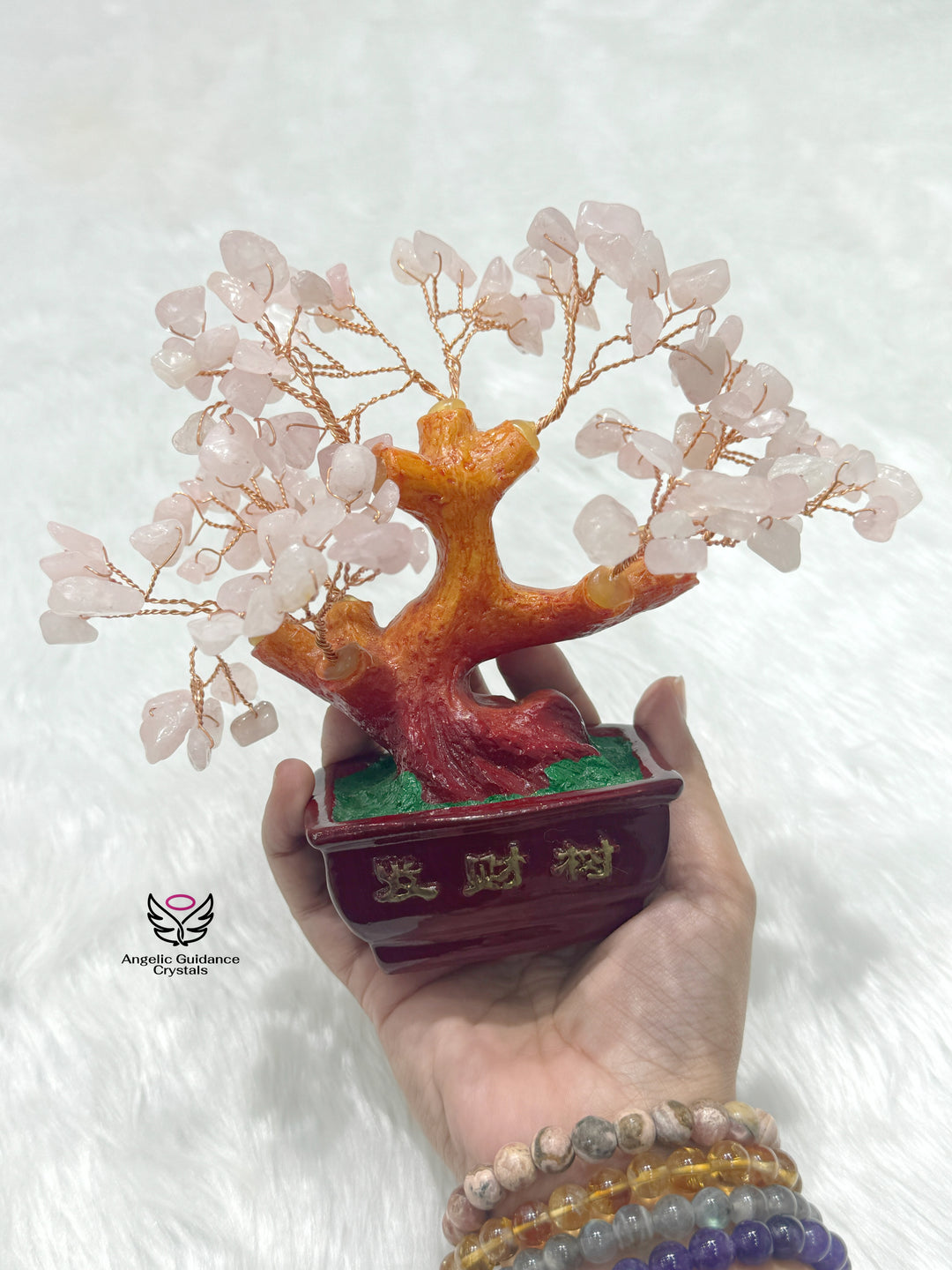 Rose Quartz Fengshui Tree