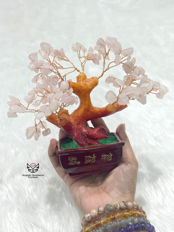 Rose Quartz Fengshui Tree