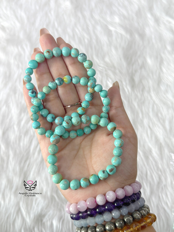 Turquoise Arizona Bracelet 8-9mm