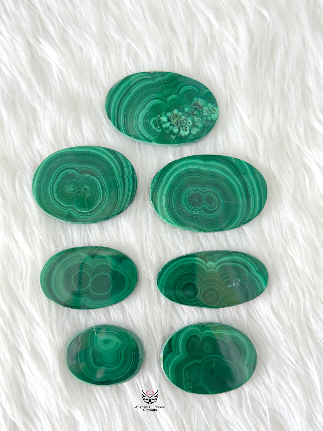 Malachite Slice Oval
