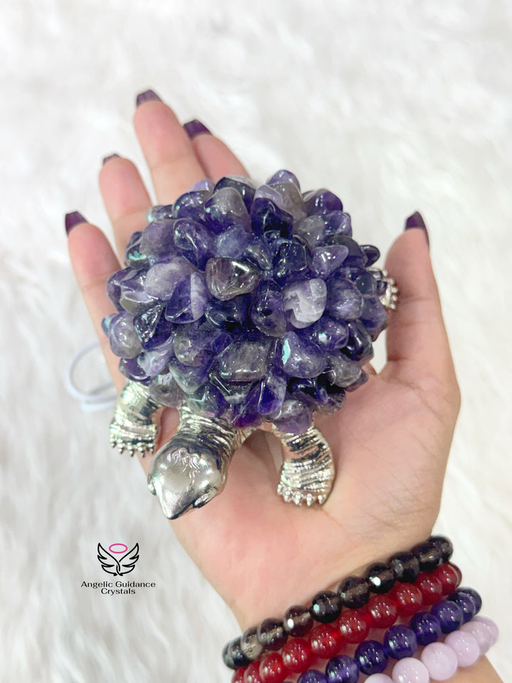 Amethyst Tortoise Lamp 2