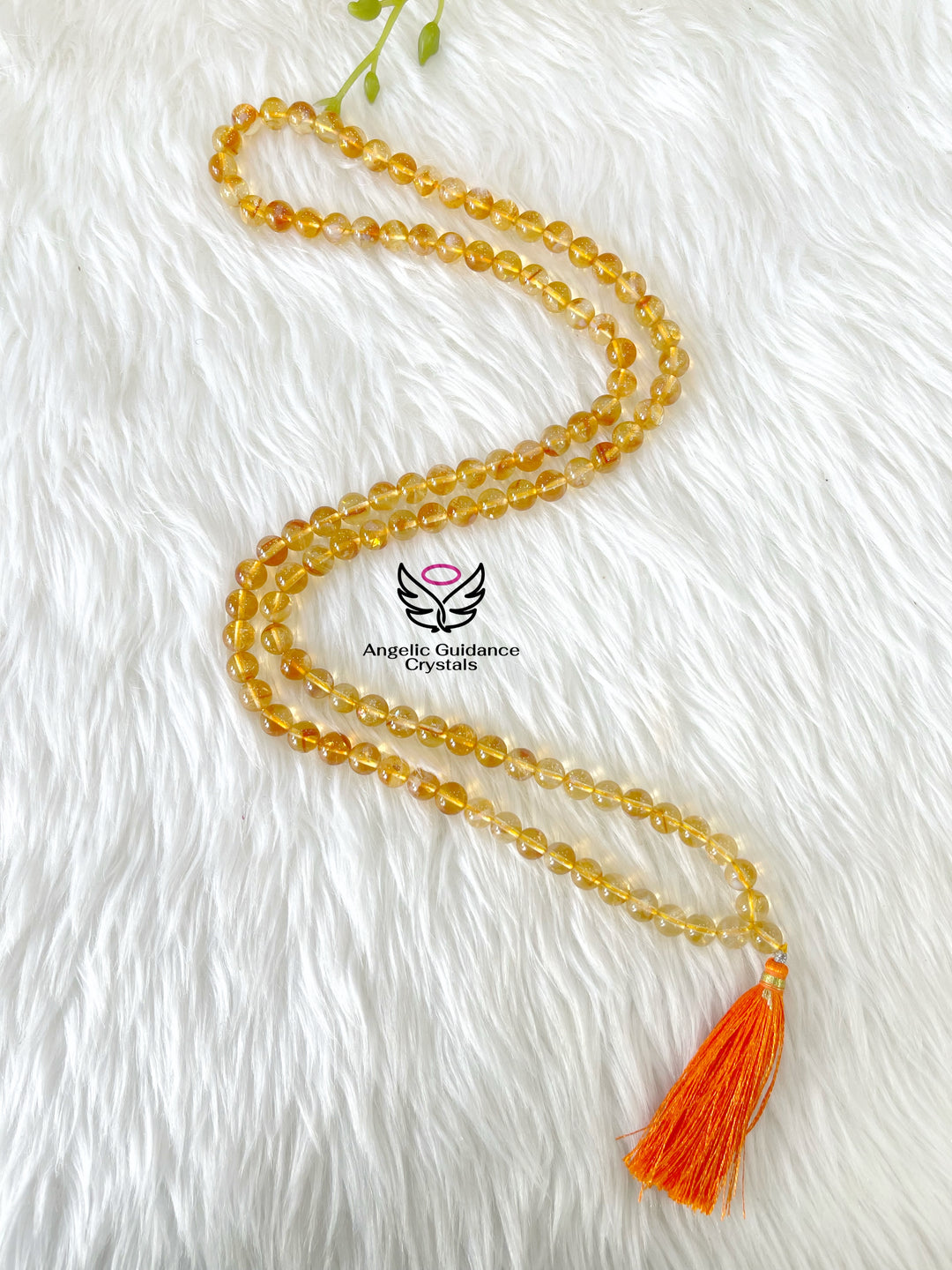 Citrine Round 108 Beads Mala