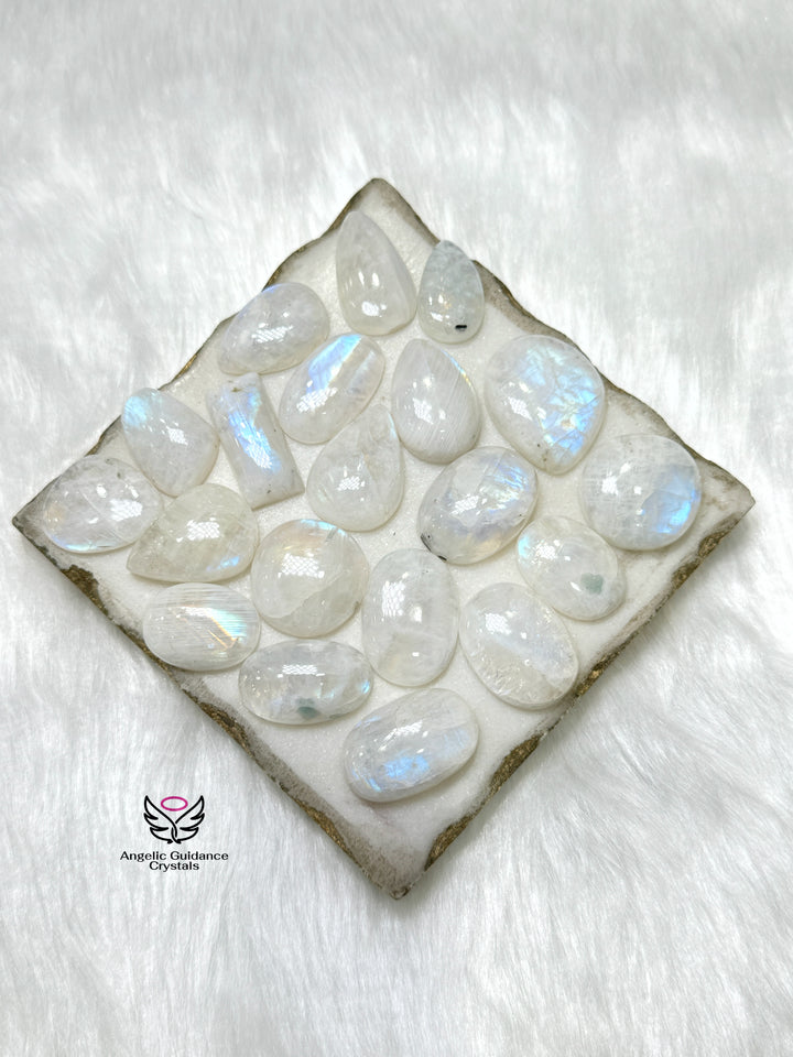 Rainbow Moonstone Cabochon