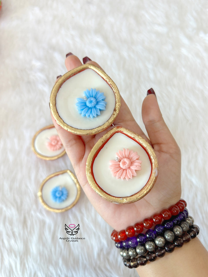 Flower Diya candle