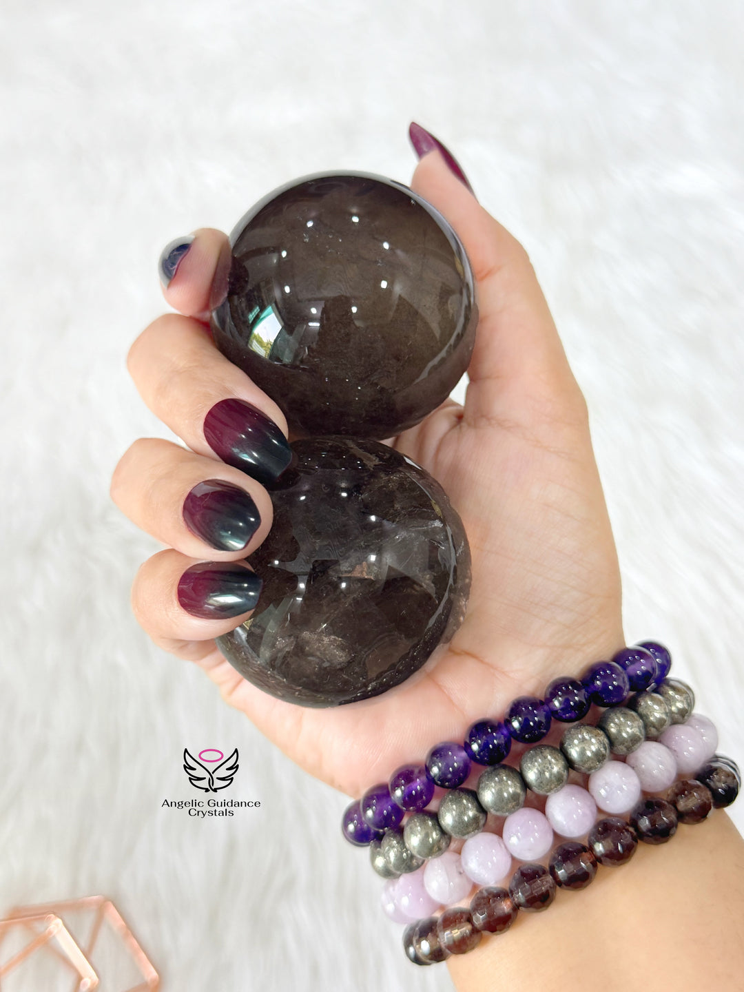 Smoky Quartz Sphere Large Aaa