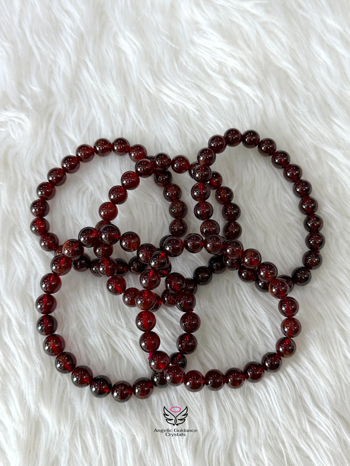 Hessonite Garnet Bracelet 8mm Aaa