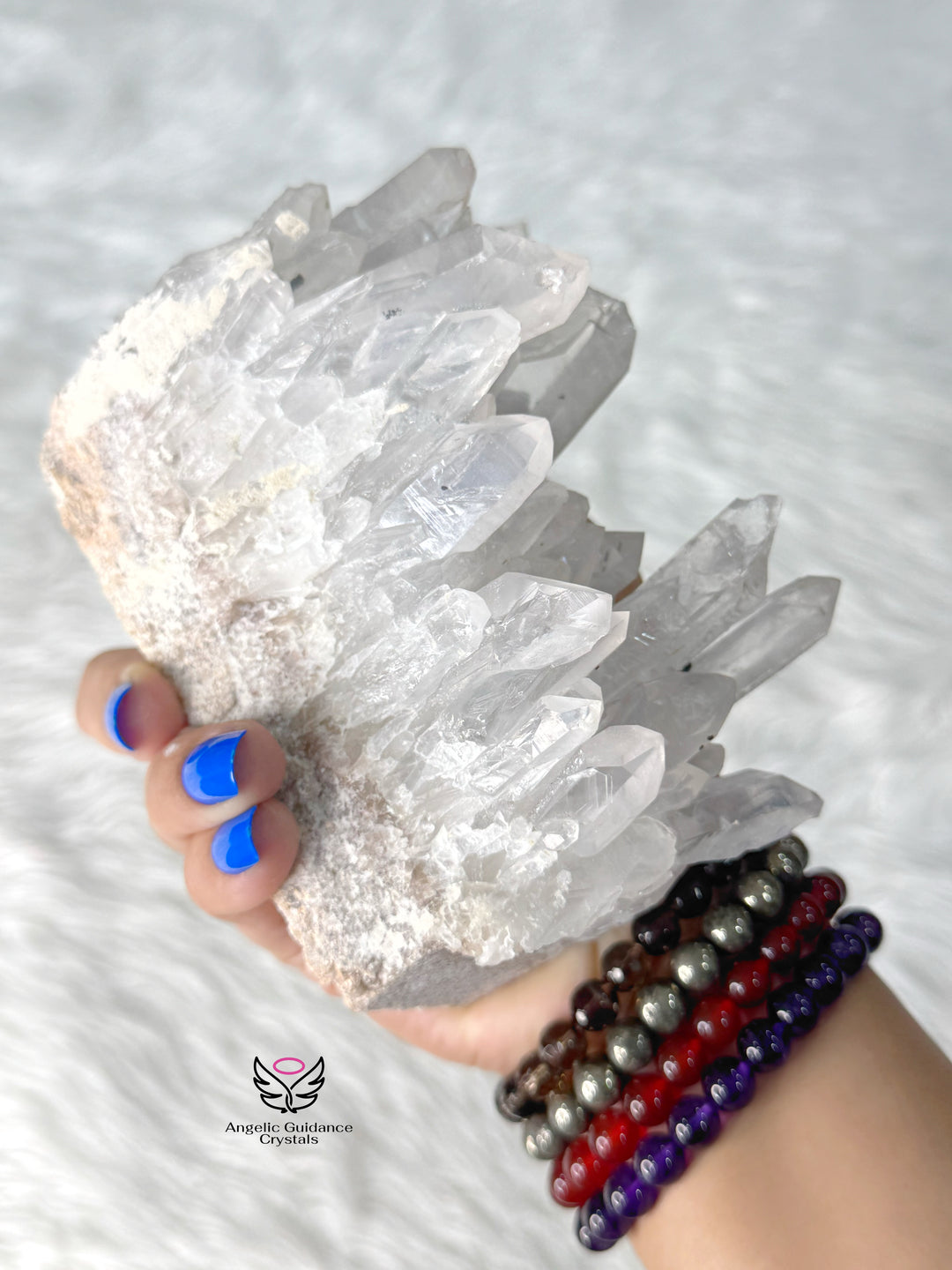 Clear Quartz Lemurian Cluster 15