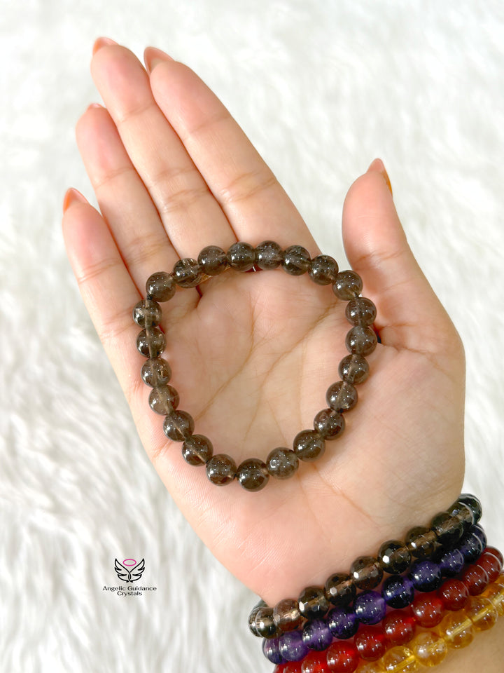 Smoky Quartz Bracelet 8mm