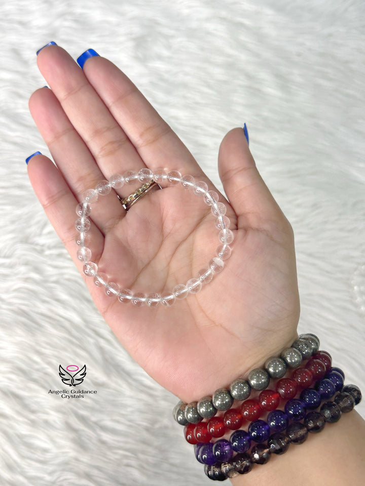 Clear Quartz Bracelet 7mm