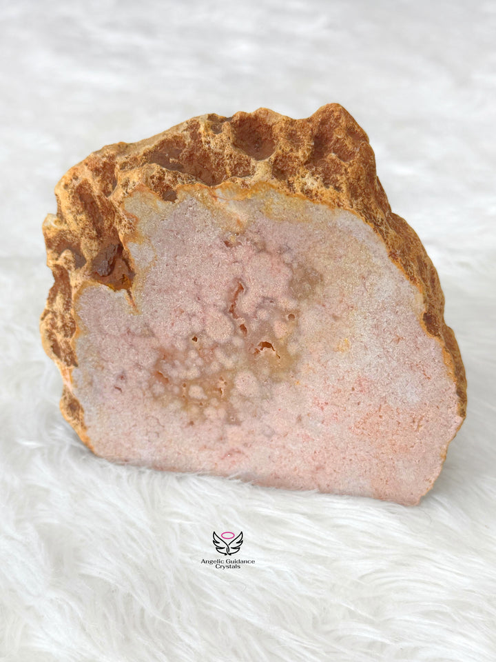 Pink Amethyst Druzy Freeform 1