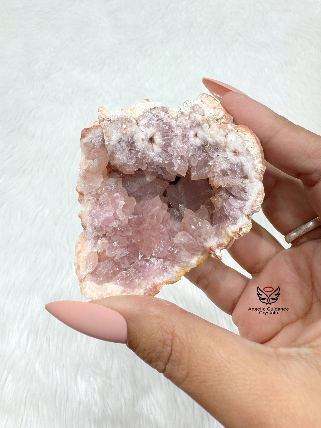 Pink Amethyst Cluster From Argentina