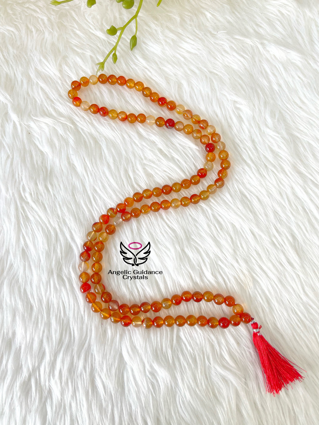 Carnelian Round 108 Beads Mala