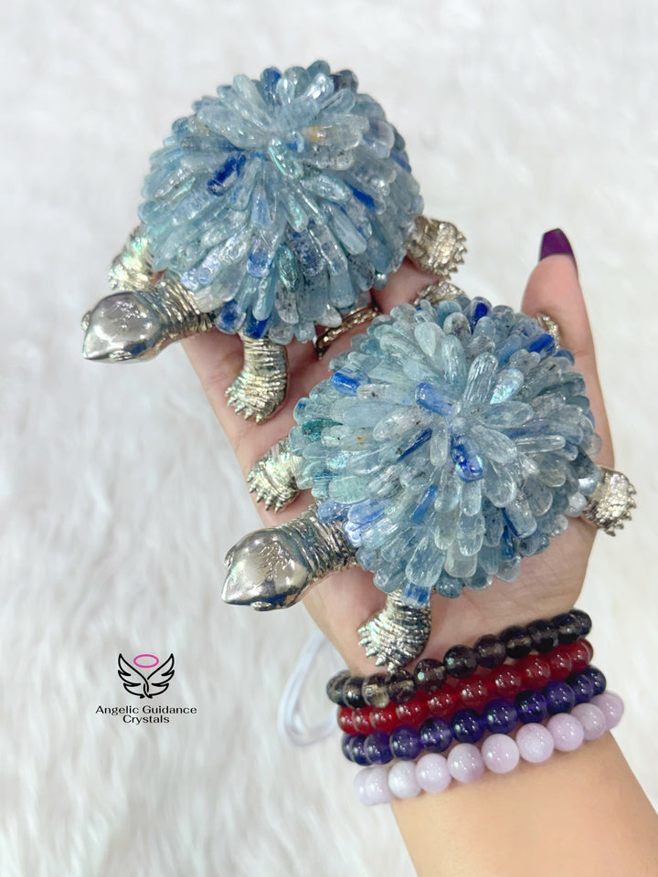 Kyanite Tortoise Lamp 2
