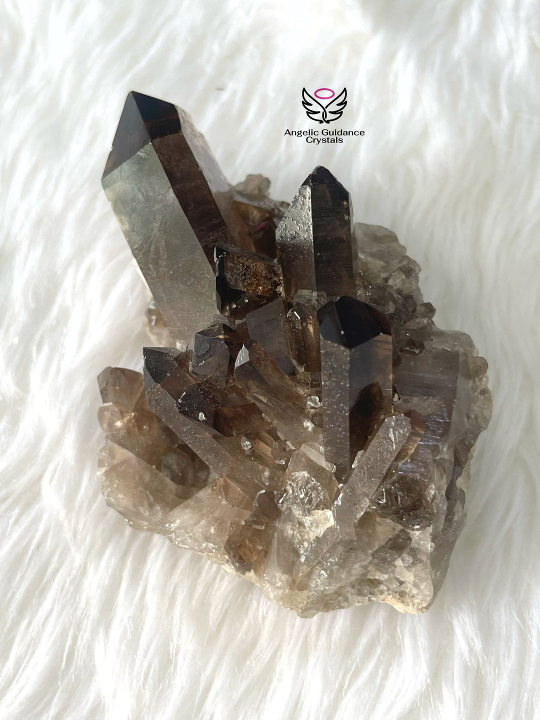 Smoky Quartz Cluster Large