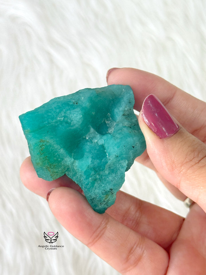 Amazonite Raw Stone Medium Aaa