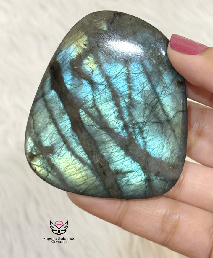 Labradorite Palm Stone 14