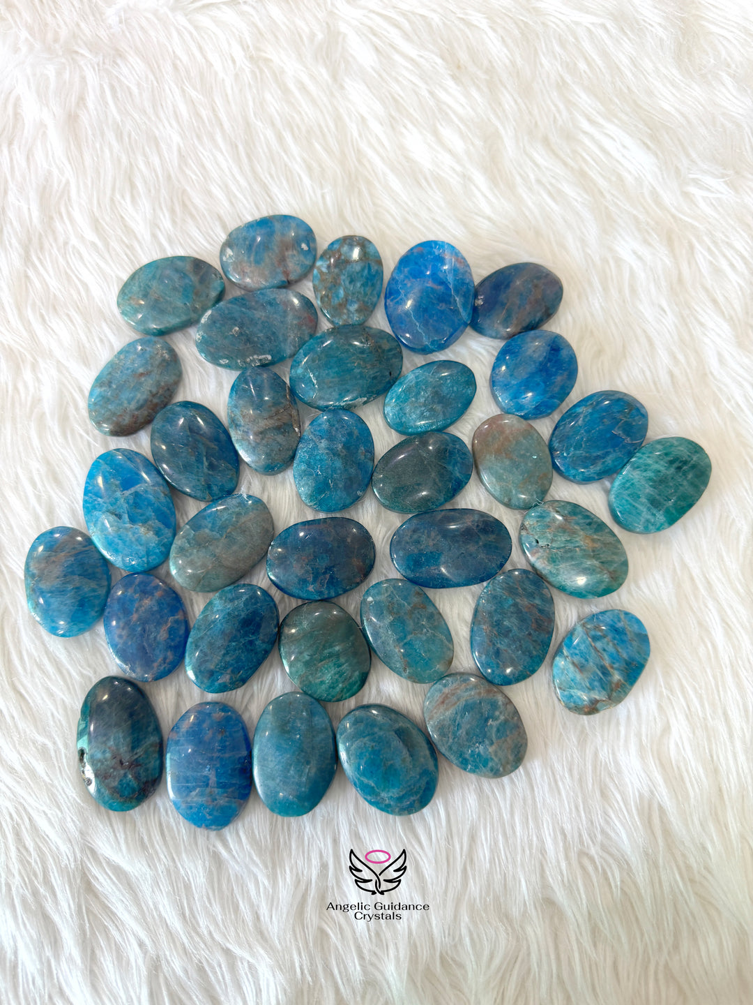 Blue Apatite Palmstone Small