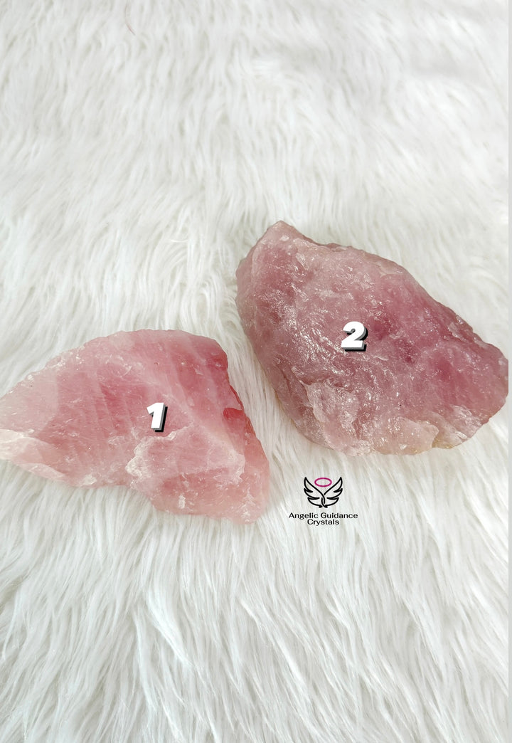 Rose Quartz Raw Stone Large AAA