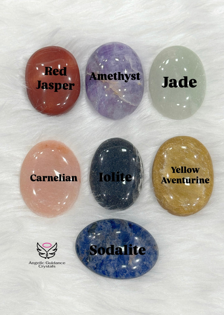 Seven Chakra PalmStone Plain Set