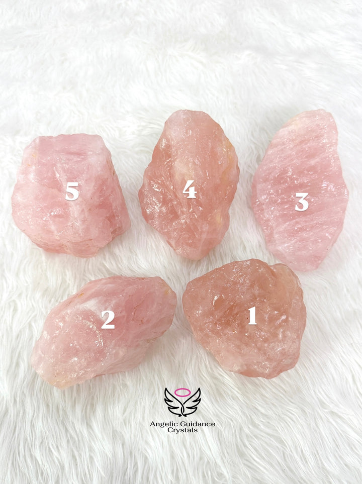 Rose Quartz Raw Stone XL