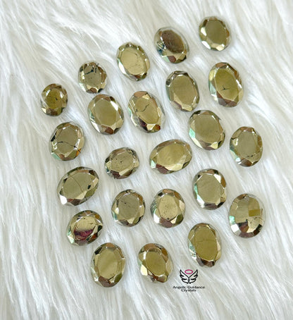 Pyrite Faceted Cabochon