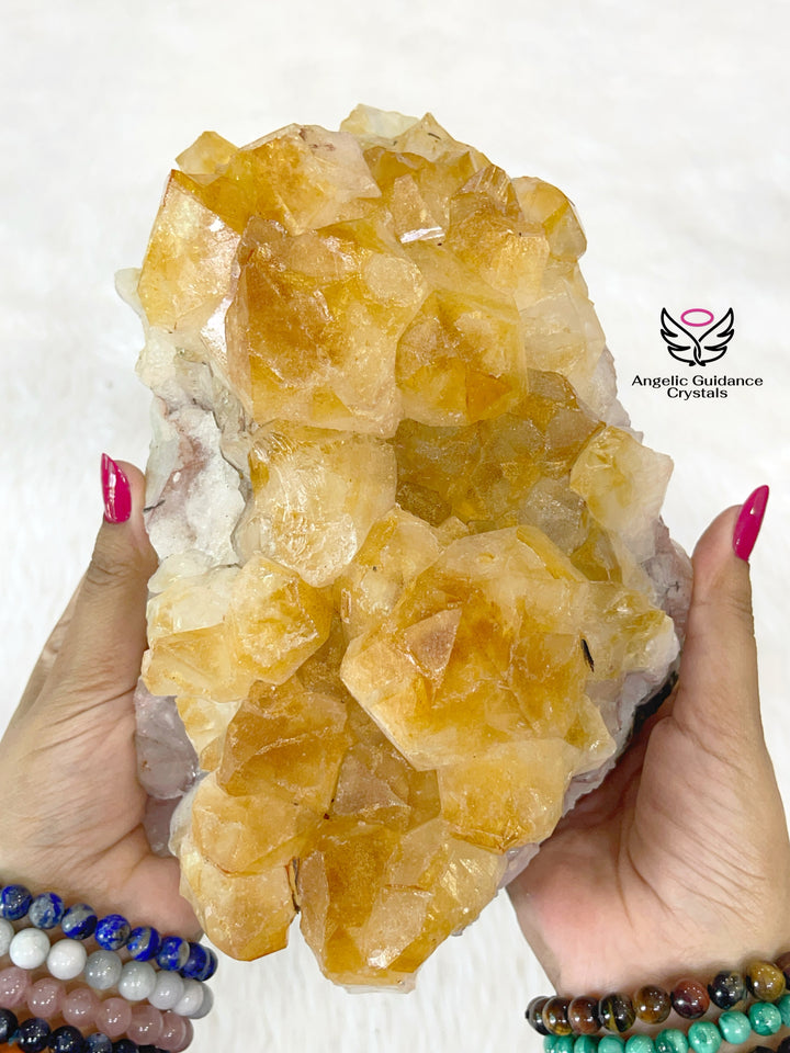 Citrine Cluster Xl Size 5