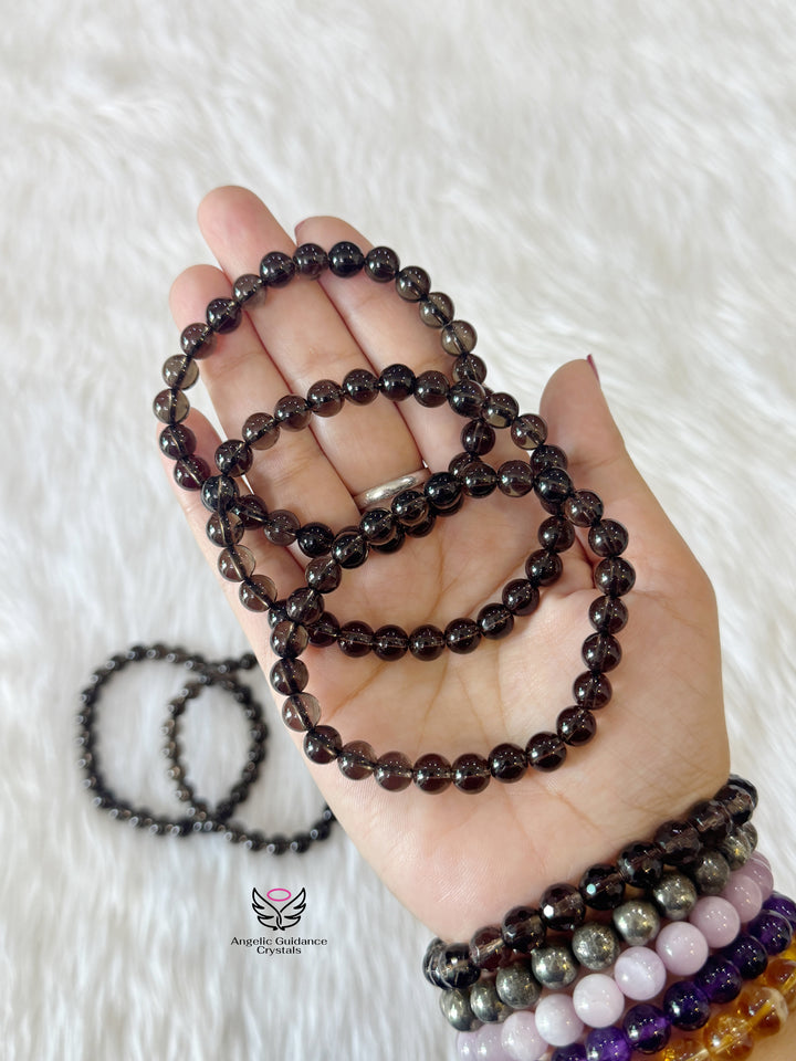Smoky Quartz Bracelet 8mm