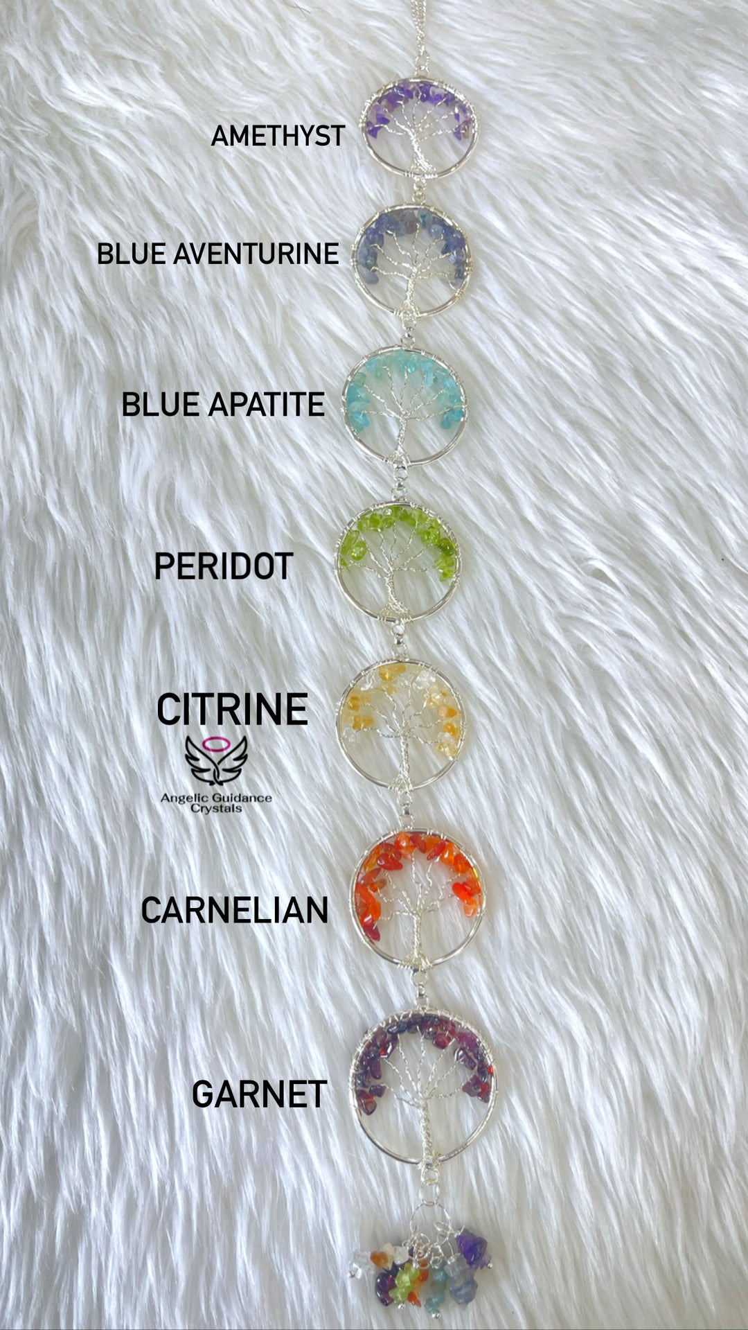 Seven Chakra Tree Of Life Hanging