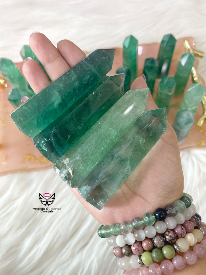 Green Fluorite Tower AAA Medium