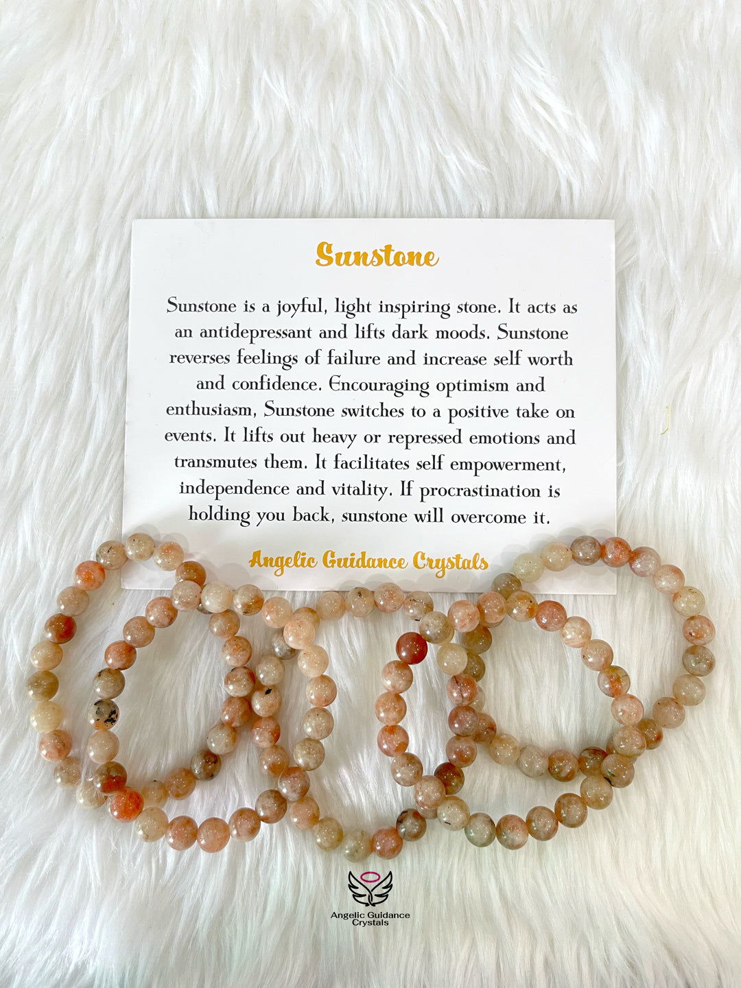 Sunstone Round Bracelet AA