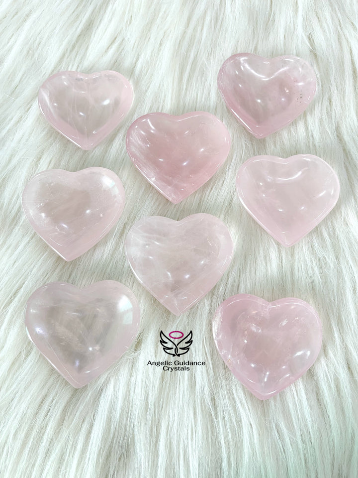 Rose Quartz  Heart Bowl Small