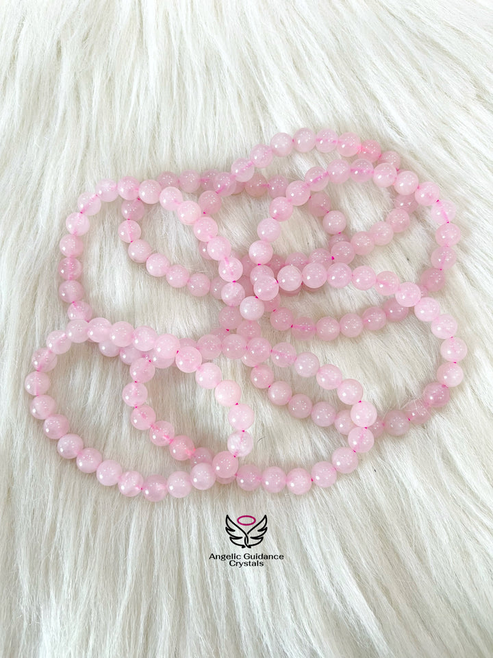 Rose Quartz Round Bracelet