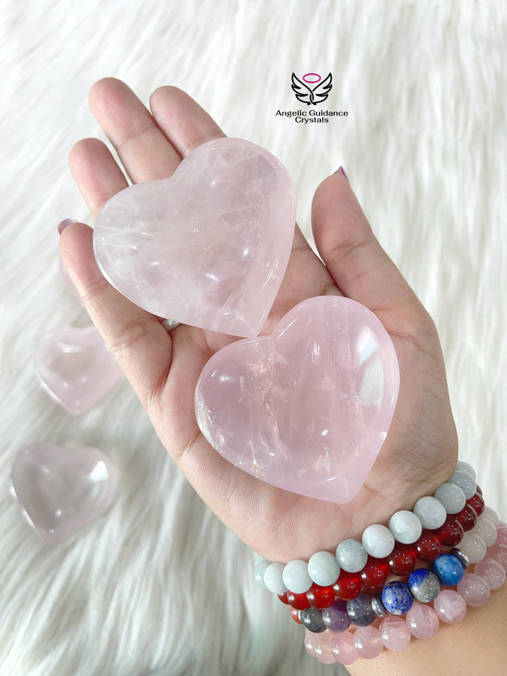 Rose Quartz  Heart Bowl Small