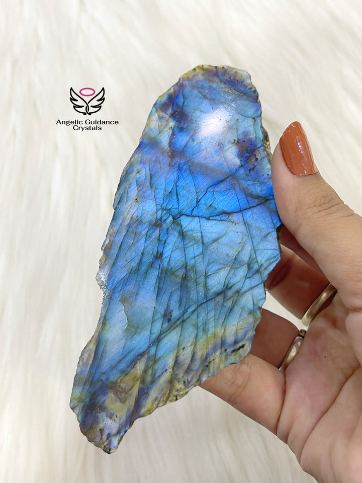 Labradorite Raw Stone Slab Medium