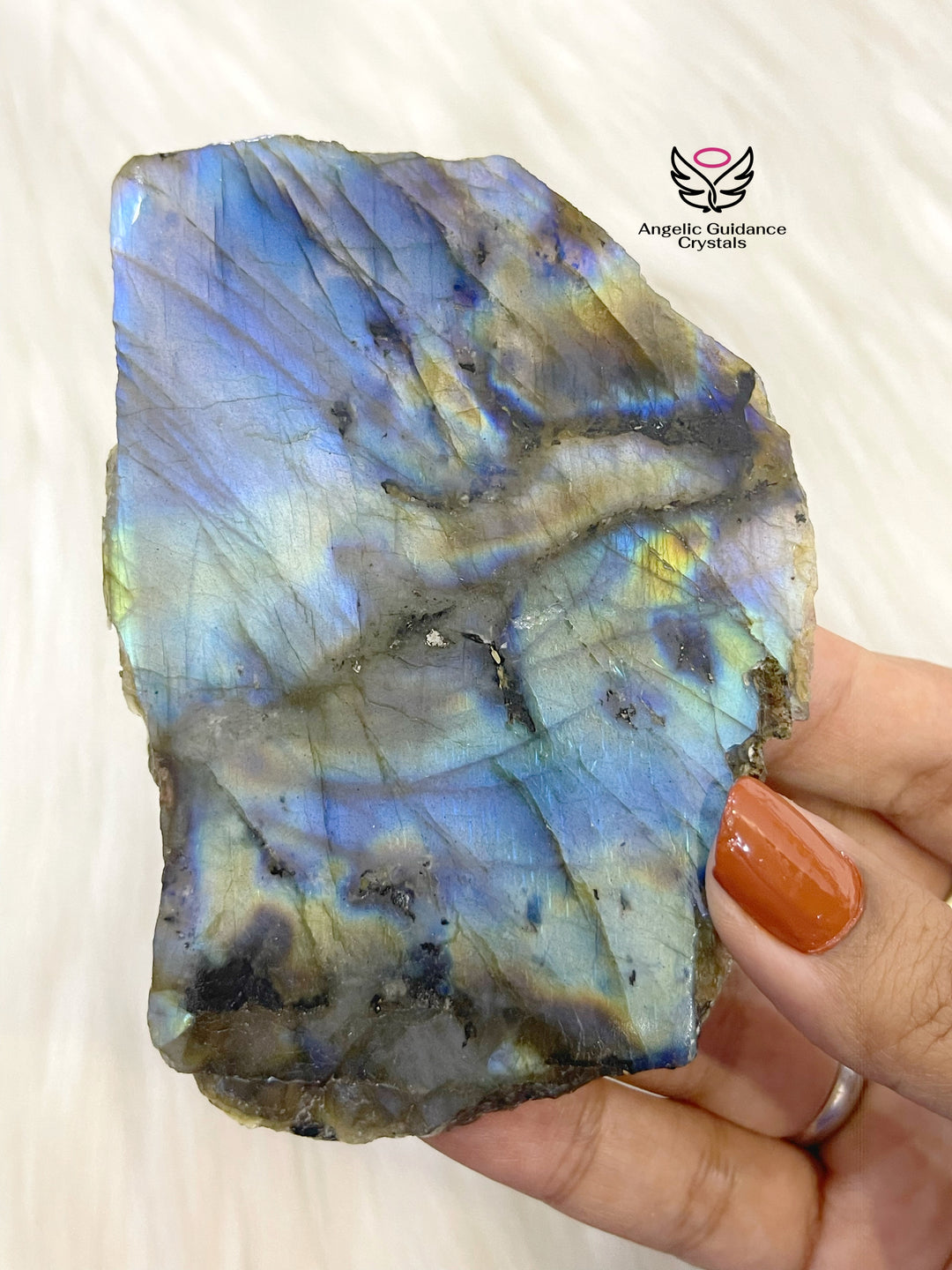 Labradorite Raw Stone Slab Medium