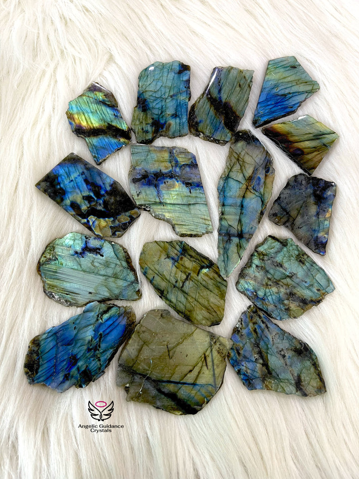 Labradorite Raw Stone Slab Small