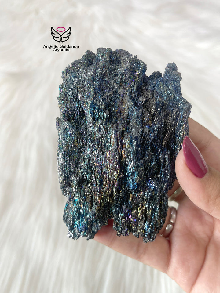 Astralite Moissanite / Rainbow Carborundum Cluster Medium