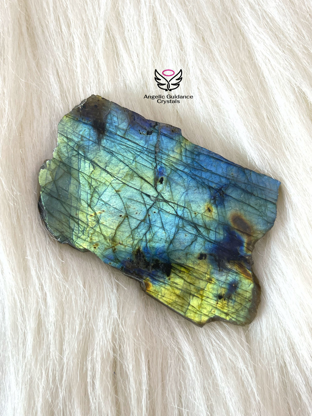 Labradorite Raw Stone Slab Small