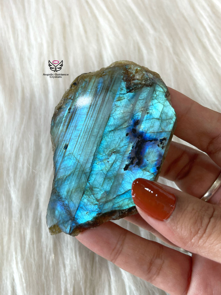 Labradorite Raw Stone Slab Small