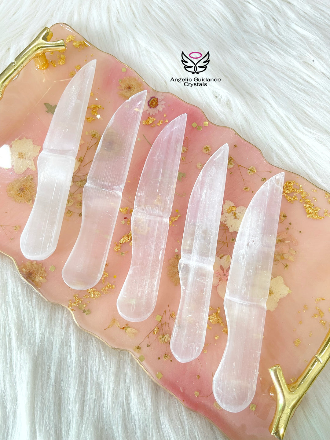 Selenite Cord Cutting Knife Large