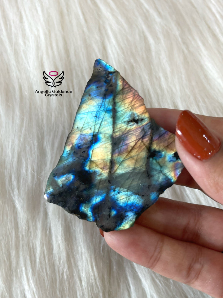 Labradorite Raw Stone Slab Small